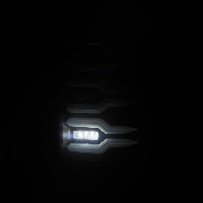 AlphaRex 07-13 GMC Sierra 1500/07-14 2500/3500HD (No Classic/Dually) Luxx-Series LED Tail Lights Blk-Headlights-AlphaRex