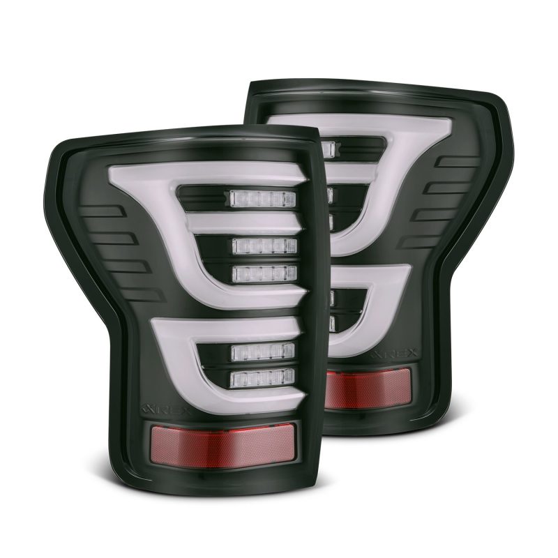 AlphaRex 07-13 Toyota Tundra LUXX-Series LED Tail Lights Black-Headlights-AlphaRex