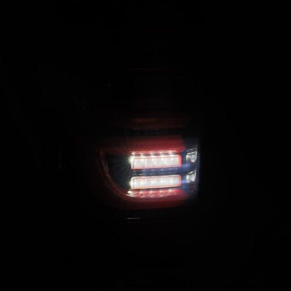 AlphaRex 07-13 Toyota Tundra LUXX-Series LED Tail Lights Black-Red-Headlights-AlphaRex