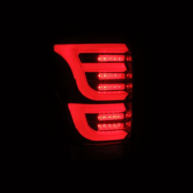 AlphaRex 07-13 Toyota Tundra LUXX-Series LED Tail Lights Black-Red-Headlights-AlphaRex