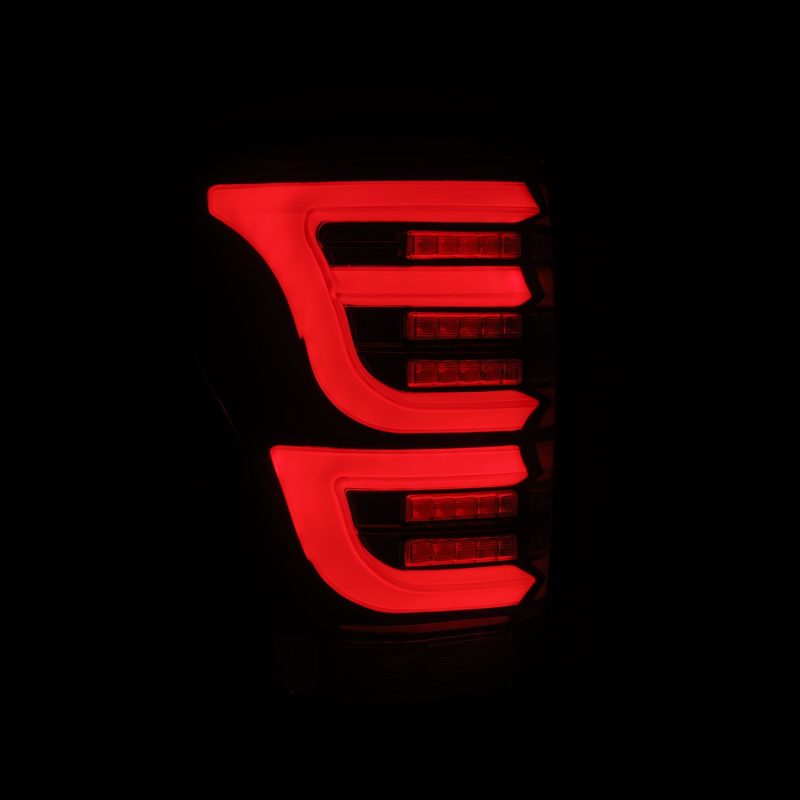 AlphaRex 07-13 Toyota Tundra LUXX-Series LED Tail Lights Black-Red-Headlights-AlphaRex