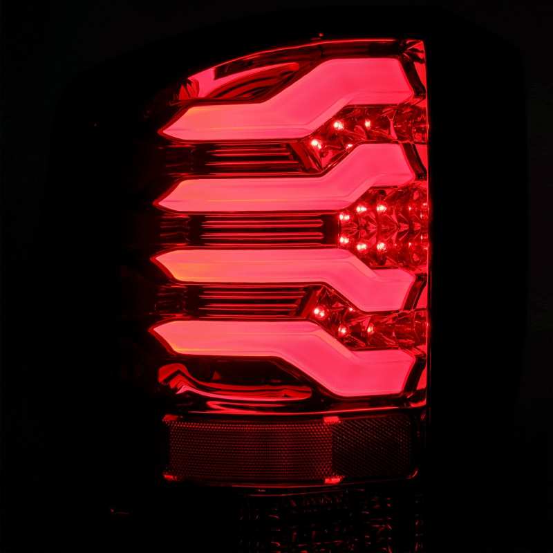 AlphaRex 14-18 Chevrolet Silverado 1500 PRO-Series LED Tail Lights Red Smoke-Tail Lights-AlphaRex