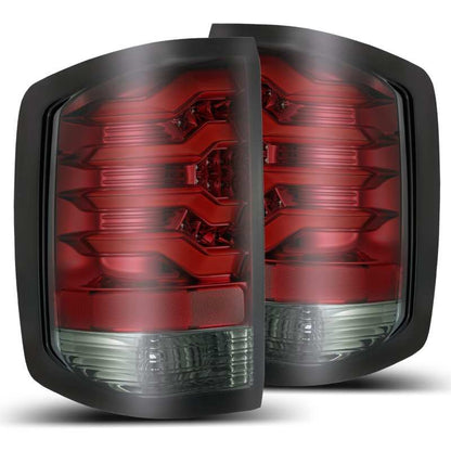 AlphaRex 14-18 Chevrolet Silverado 1500 PRO-Series LED Tail Lights Red Smoke-Tail Lights-AlphaRex