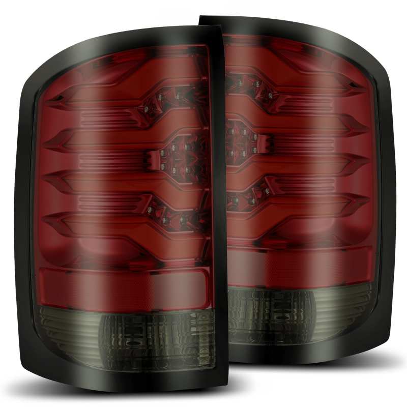 AlphaRex 14-18 GMC Sierra 1500 PRO-Series LED Tail Lights Red Smoke-Tail Lights-AlphaRex