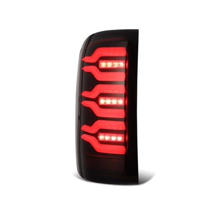 AlphaRex 14-18 GMC Sierra 1500/2500HD/3500HD LUXX-Series LED Tail Lights Blk w/Actv Light & Seq. Sig-Headlights-AlphaRex