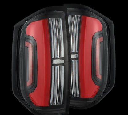 AlphaRex 14-21 Toyota Tundra Nova-Series LED Tail Lights - Black Red-Headlights-AlphaRex