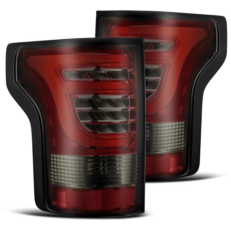 AlphaRex 15-17 Ford F-150 (Excl Models w/Blind Spot Sensor) PRO-Series LED Tail Lights Red Smoke-Tail Lights-AlphaRex