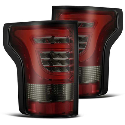 AlphaRex 15-17 Ford F-150 (Excl Models w/Blind Spot Sensor) PRO-Series LED Tail Lights Red Smoke-Tail Lights-AlphaRex