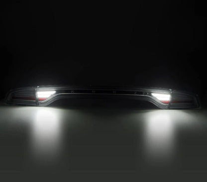AlphaRex 15-23 Dodge Charger NOVA-Series Prismatic LED Tail Lights Smoke-Headlights-AlphaRex