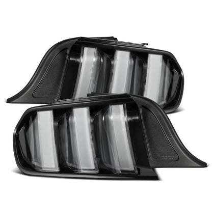 AlphaRex 15-23 Ford Mustang NOVA-Series Prismatic LED Tail Lights Black-Clear-Headlights-AlphaRex