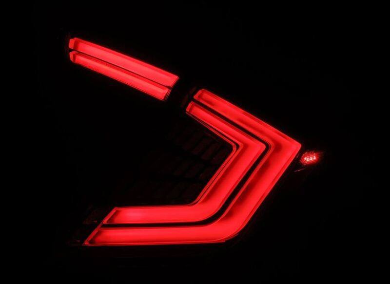 AlphaRex 16-21 Honda Civic Hatchback / Type-R FK8 Nova-Series LED Tail Lights - Clear Smoke-Headlights-AlphaRex