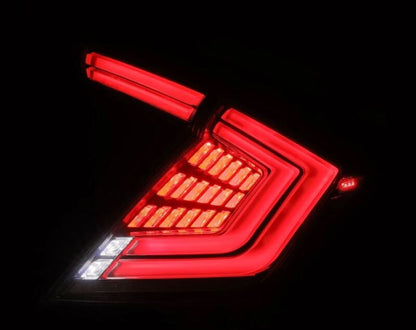 AlphaRex 16-21 Honda Civic Hatchback / Type-R FK8 Nova-Series LED Tail Lights - Clear Smoke-Headlights-AlphaRex
