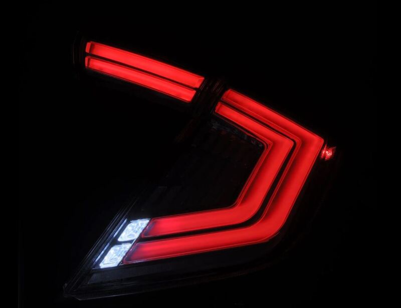 AlphaRex 16-21 Honda Civic Hatchback / Type-R FK8 Nova-Series LED Tail Lights (Pair) - Clear-Headlights-AlphaRex