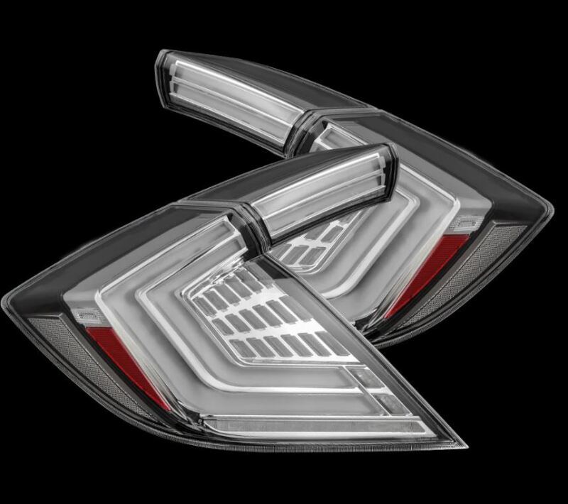 AlphaRex 16-21 Honda Civic Hatchback / Type-R FK8 Nova-Series LED Tail Lights (Pair) - Clear-Headlights-AlphaRex