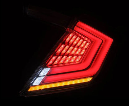 AlphaRex 16-21 Honda Civic Hatchback / Type-R FK8 Nova-Series LED Tail Lights (Pair) - Clear-Headlights-AlphaRex