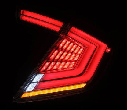 AlphaRex 16-21 Honda Civic Hatchback / Type-R FK8 Nova-Series LED Tail Lights (Pair) - Clear-Headlights-AlphaRex