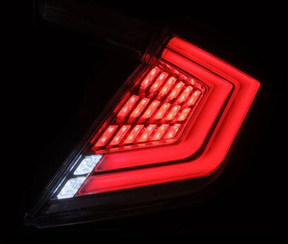 AlphaRex 16-21 Honda Civic Hatchback / Type-R FK8 Nova-Series LED Tail Lights (Pair) - Clear-Headlights-AlphaRex