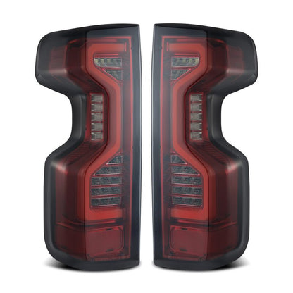 AlphaRex 19-23 Chevrolet Silverado 1500/2500HD/3500HD PRO-Series LED Tail Lights Red Smoke-Tail Lights-AlphaRex