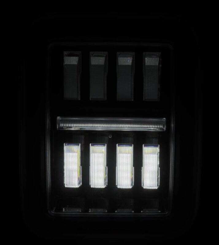 AlphaRex 19-24 Jeep Gladiator JT Nova-Series Prismatic LED Tail Lights - Black-Red-Headlights-AlphaRex