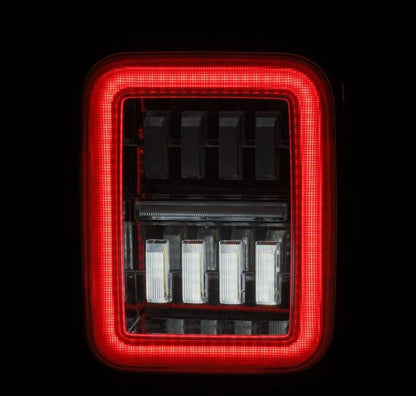 AlphaRex 19-24 Jeep Gladiator JT Nova-Series Prismatic LED Tail Lights - Chrome-Headlights-AlphaRex