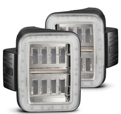 AlphaRex 19-24 Jeep Gladiator JT Nova-Series Prismatic LED Tail Lights - Chrome-Headlights-AlphaRex