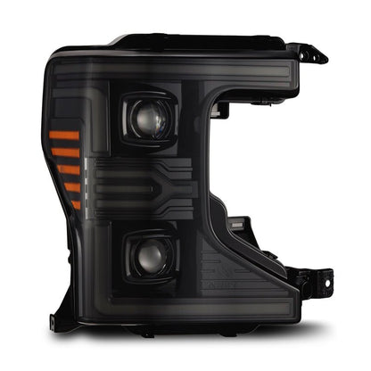 AlphaRex 20-22 Ford F-250/350/450 SD LUXX-Series LED Proj Headlights Alpha-Bk w/Acv Light SS & SBDRL-Headlights-AlphaRex