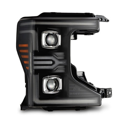 AlphaRex 20-22 Ford F-250/350/450/550 SD LUXX-Series LED Proj Headlights Bk w/Acv Light SS & SBDRL-Headlights-AlphaRex