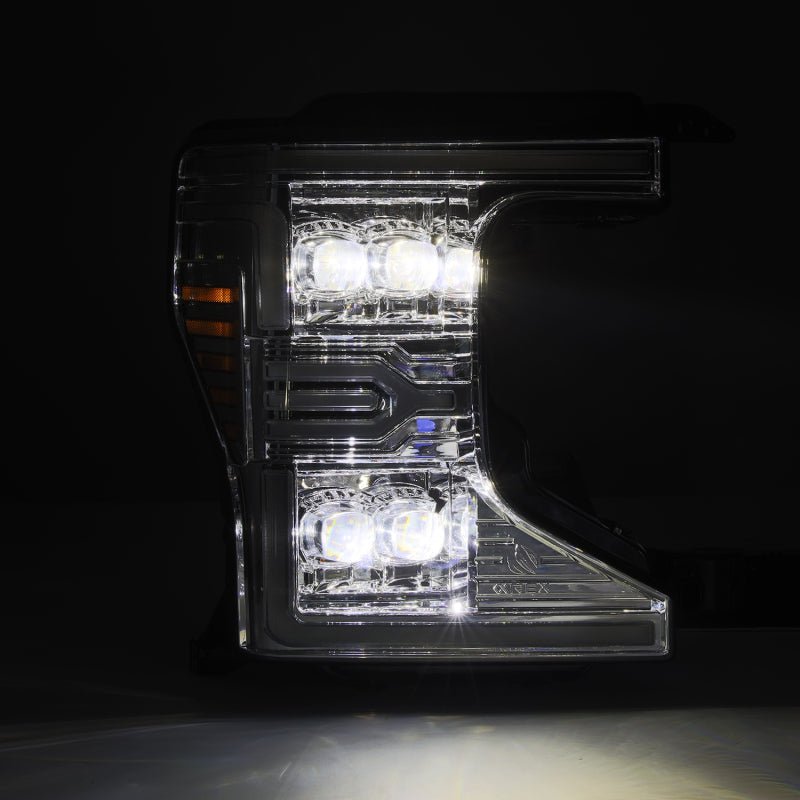 AlphaRex 20-22 Ford F-250/350/450/550 SD NOVA-Series LED Proj Headlights Chrome w/SS & SBDRL-Headlights-AlphaRex