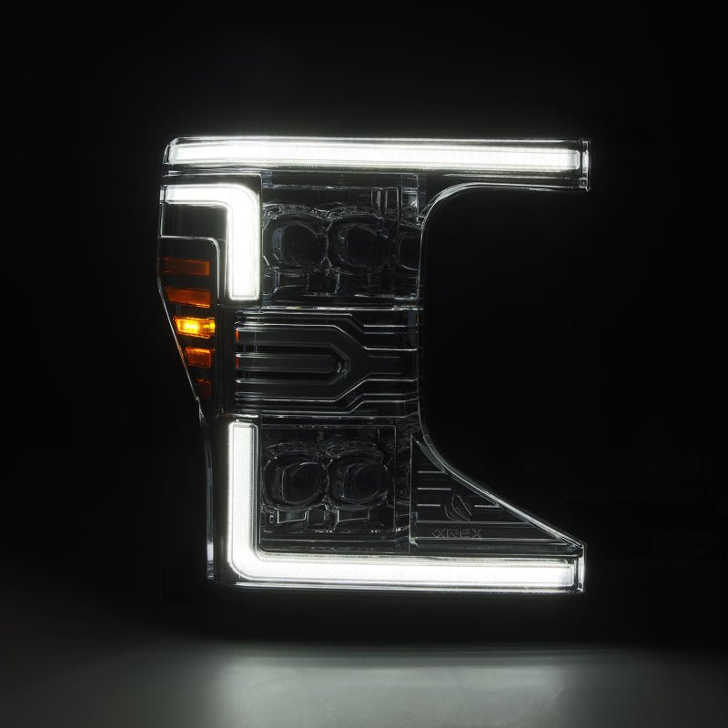 AlphaRex 20-22 Ford F-250/350/450/550 SD NOVA-Series LED Proj Headlights Chrome w/SS & SBDRL-Headlights-AlphaRex