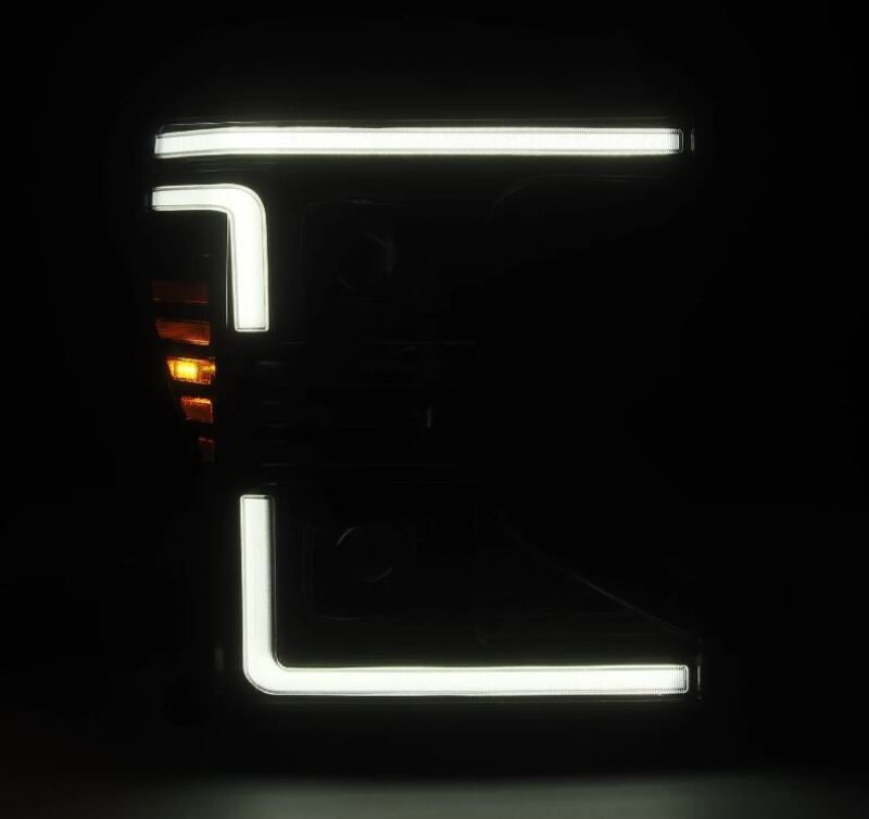 AlphaRex 20-22 Ford F150 Pro-Series Projector Headlights Alph. Black w/ Act.Light / Seq. Sig. / DRL-Headlights-AlphaRex