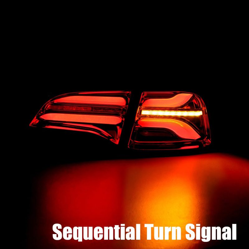 AlphaRex 20-22 Tesla Model Y PRO-Series LED Tail Lights Red Smoke w/Seq Sig-Tail Lights-AlphaRex