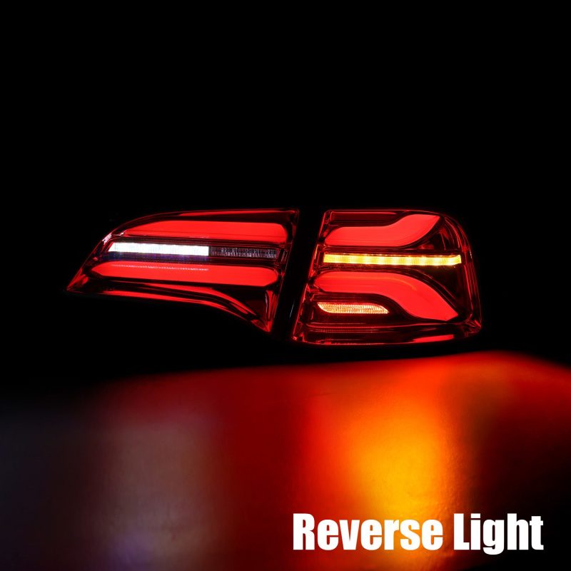 AlphaRex 20-22 Tesla Model Y PRO-Series LED Tail Lights Red Smoke w/Seq Sig-Tail Lights-AlphaRex