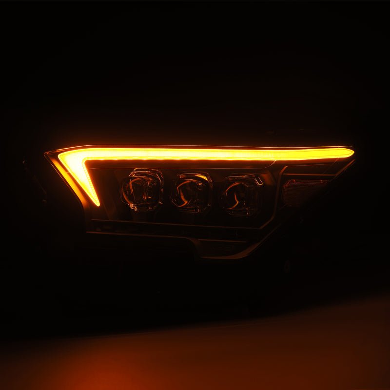 AlphaRex 2023+ Toyota Tacoma NOVA-Series LED Proj Headlights Black w/Actv Light & Seq. Sig + DRL-Headlights-AlphaRex