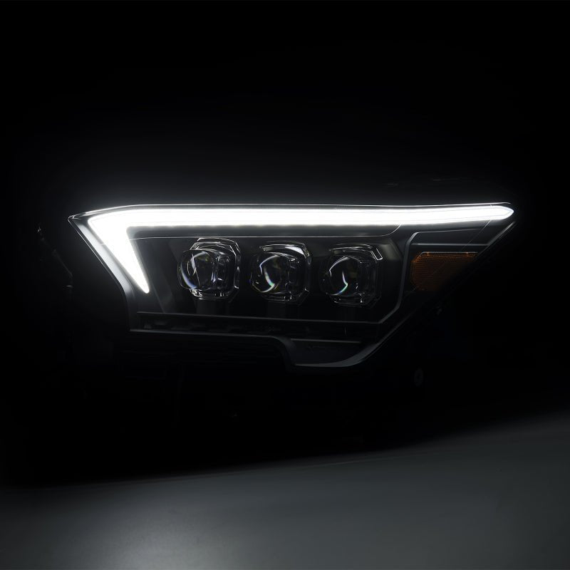 AlphaRex 2023+ Toyota Tacoma NOVA-Series LED Proj Headlights Black w/Actv Light & Seq. Sig + DRL-Headlights-AlphaRex