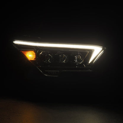 AlphaRex 2024+ Toyota Tacoma NOVA-Series LED Proj Headlights Alpha-Blk w/Actv Light & Seq. Sig + DRL-Headlights-AlphaRex