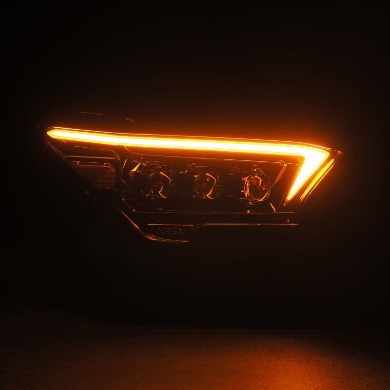 AlphaRex 2024+ Toyota Tacoma NOVA-Series LED Proj Headlights Alpha-Blk w/Actv Light & Seq. Sig + DRL-Headlights-AlphaRex