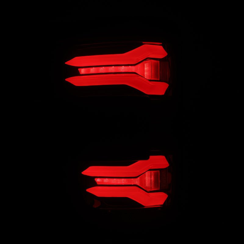 AlphaRex 21-23 Ford F-150 LUXX LED Taillights - Black Red w/ BLIS-Headlights-AlphaRex