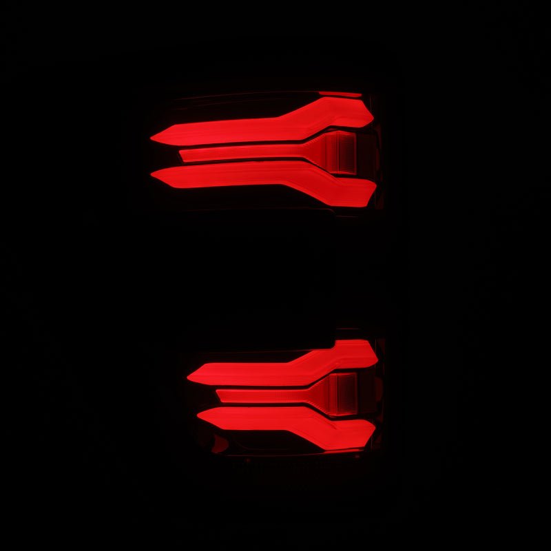 AlphaRex 21-23 Ford F-150 LUXX LED Taillights - Black Red w/ BLIS-Headlights-AlphaRex