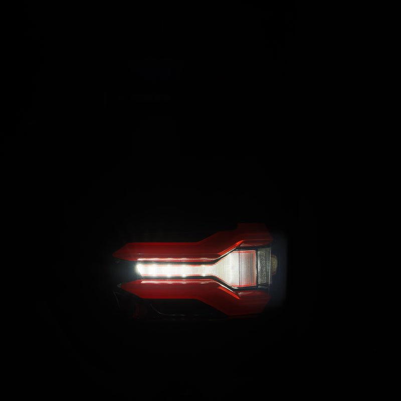 AlphaRex 21-23 Ford F-150 LUXX LED Taillights - Black Red w/ BLIS-Headlights-AlphaRex