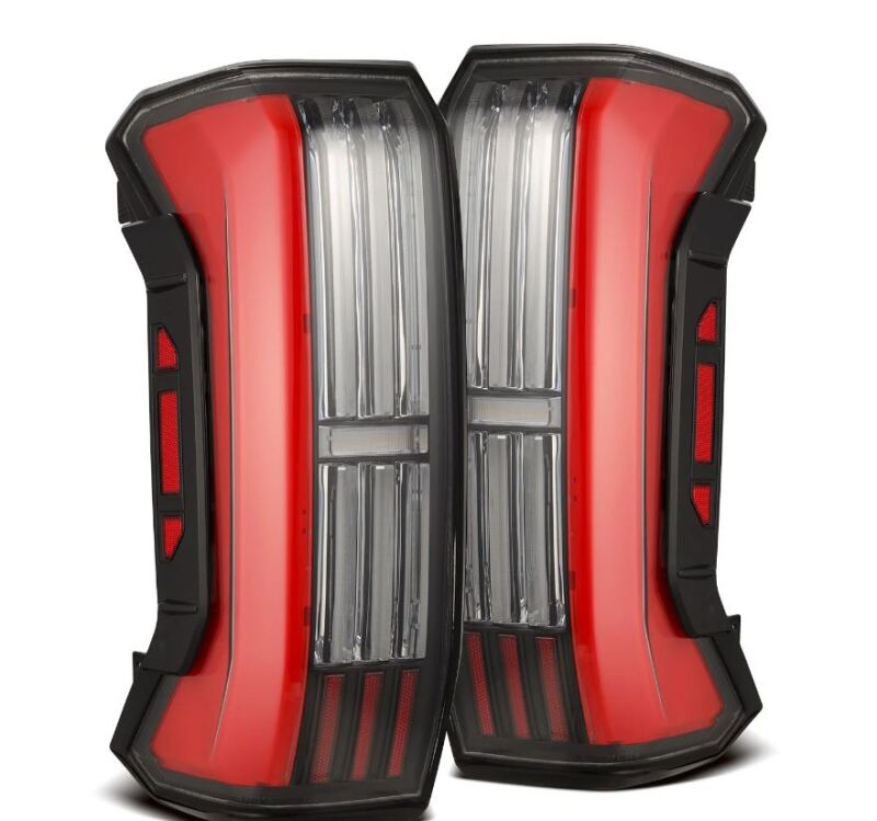 AlphaRex 22-24 Toyota Tundra NOVA-Series Prismatic LED Tail Lights - Black/Red-Headlights-AlphaRex