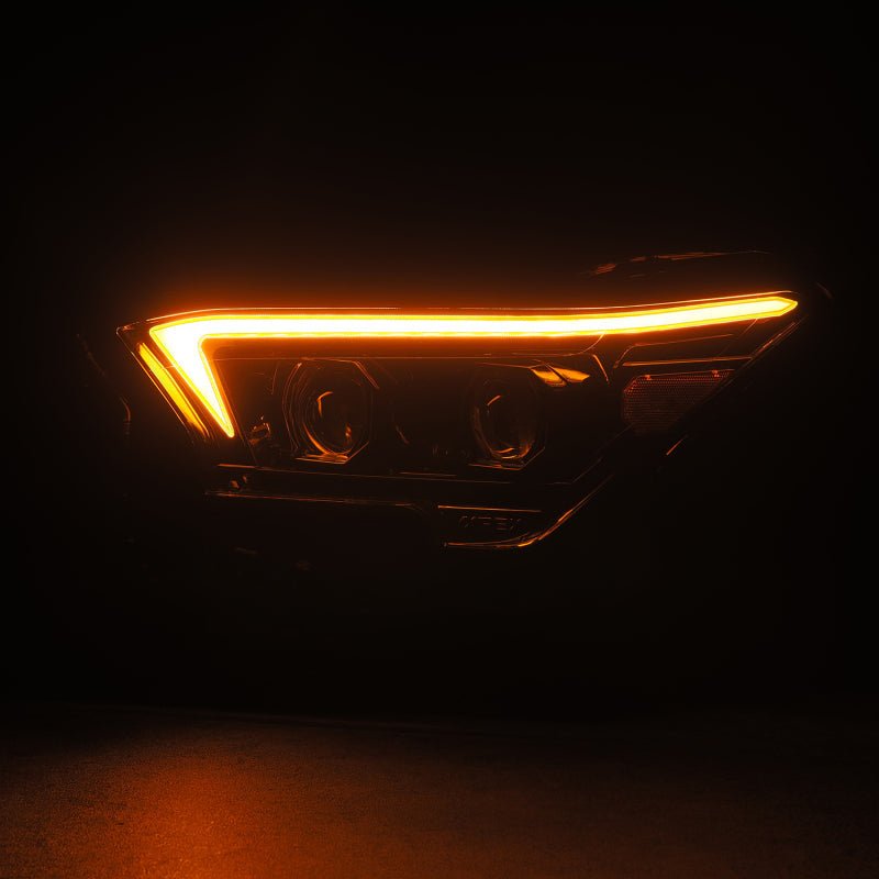 AlphaRex 23-24 Toyota Tacoma LUXX-Series LED Proj Headlights Alpha Blk w/Actv Light & Seq. Sig + DRL-Headlights-AlphaRex