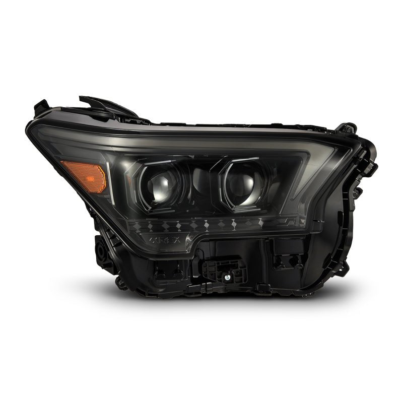 AlphaRex 23-24 Toyota Tacoma LUXX-Series LED Proj Headlights Alpha Blk w/Actv Light & Seq. Sig + DRL-Headlights-AlphaRex