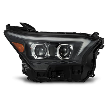 AlphaRex 23-24 Toyota Tacoma LUXX-Series LED Proj Headlights Blk w/Actv Light & Seq. Sig + DRL-Headlights-AlphaRex