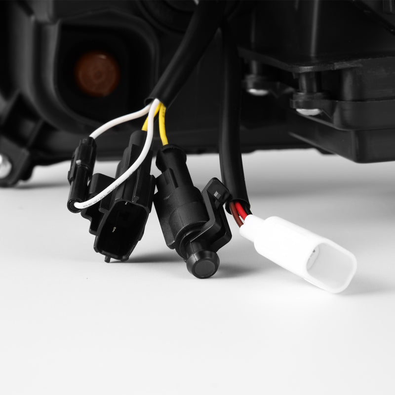 AlphaRex 23-24 Toyota Tacoma LUXX-Series LED Proj Headlights Blk w/Actv Light & Seq. Sig + DRL-Headlights-AlphaRex