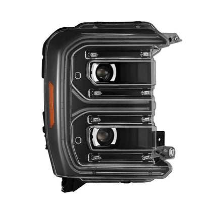AlphaRex 23-26 Ford F-250 SD LUXX LED Proj Headlights Blk w/Activ Light/Seq Signal/Switchback-Headlights-AlphaRex
