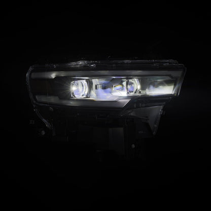 AlphaRex 25-26 Dodge Ram 1500 Luxx LED Proj Headlights -Black w/Activ Lit/ Seq Signal/Switchbk DRL-Headlights-AlphaRex