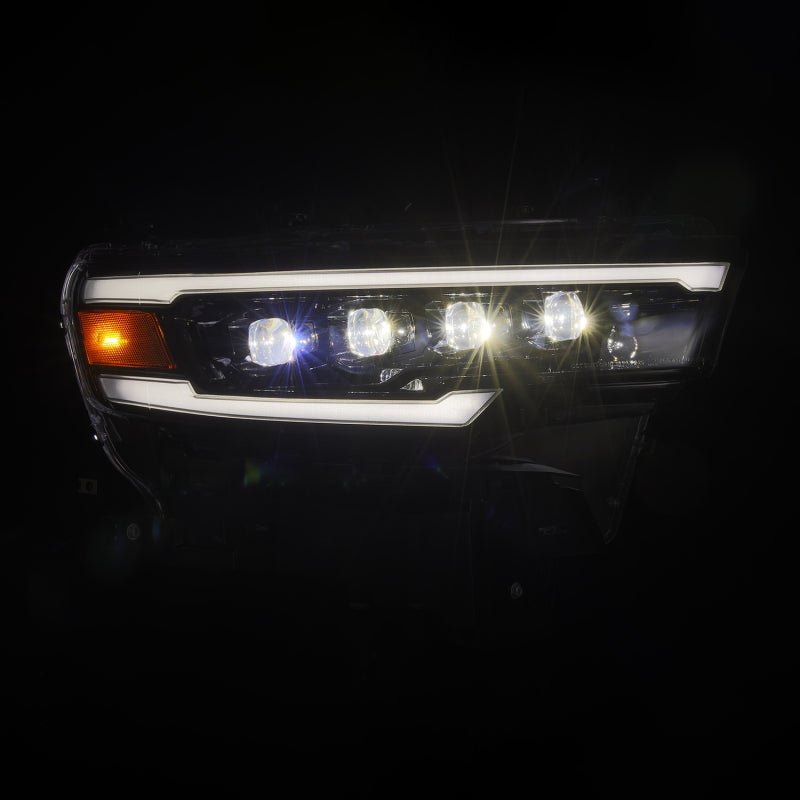 AlphaRex 25-26 Dodge Ram 1500 NOVA LED Proj Headlights- Alpha-Black w/Activ Lit/Seq Signal/Switchbk-Headlights-AlphaRex