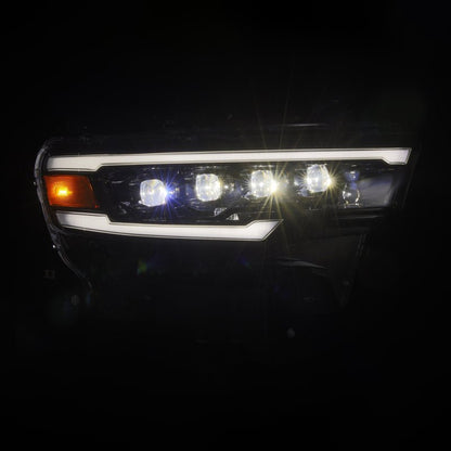 AlphaRex 25-26 Dodge Ram 1500 NOVA LED Proj Headlights- Alpha-Black w/Activ Lit/Seq Signal/Switchbk-Headlights-AlphaRex