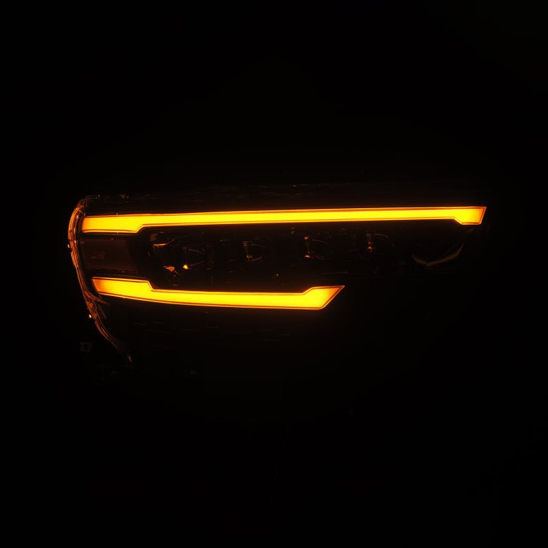 AlphaRex 25-26 Dodge Ram 1500 NOVA LED Proj Headlights- Alpha-Black w/Activ Lit/Seq Signal/Switchbk-Headlights-AlphaRex
