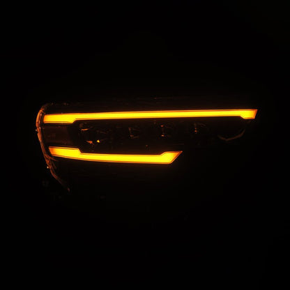 AlphaRex 25-26 Dodge Ram 1500 NOVA LED Proj Headlights- Alpha-Black w/Activ Lit/Seq Signal/Switchbk-Headlights-AlphaRex